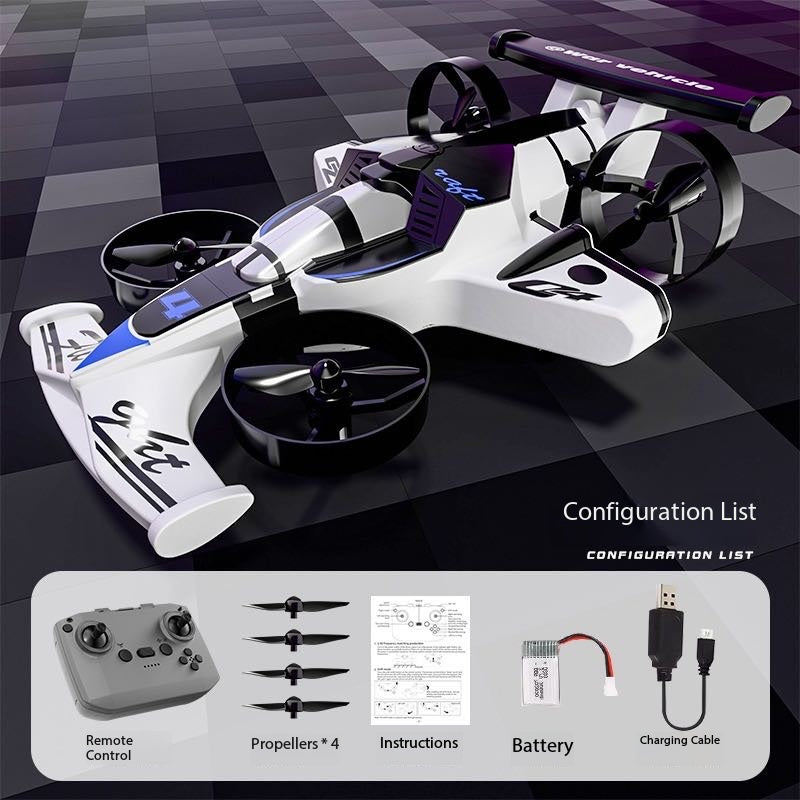 Foam Remote Control Drift Car Land And Air Dual Modes Gravity Sensing Special Effects Colorful Lights Rechargeable Drop-Resistant