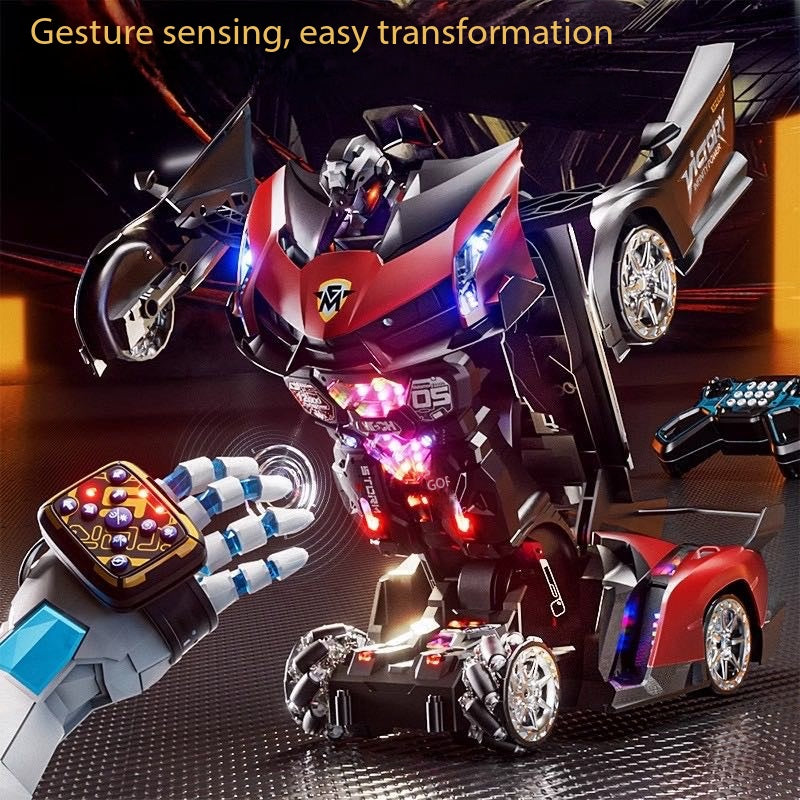 Children's Gesture-Sensing Transforming Drift Remote Control Car Racing Robot Boy Rechargeable Toy Car