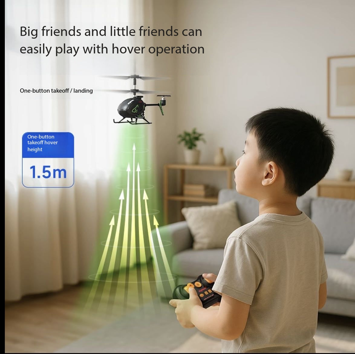 SYMA S100 Mini Remote Control Airplane/Helicopter Indoor Toy for Boys and Children