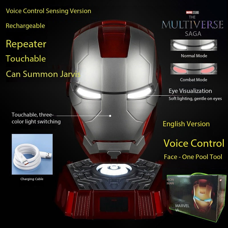 Little Steel Helmet Javi Voice-Controlled Light-Up Transforming Headgear Wearable Mask Toy