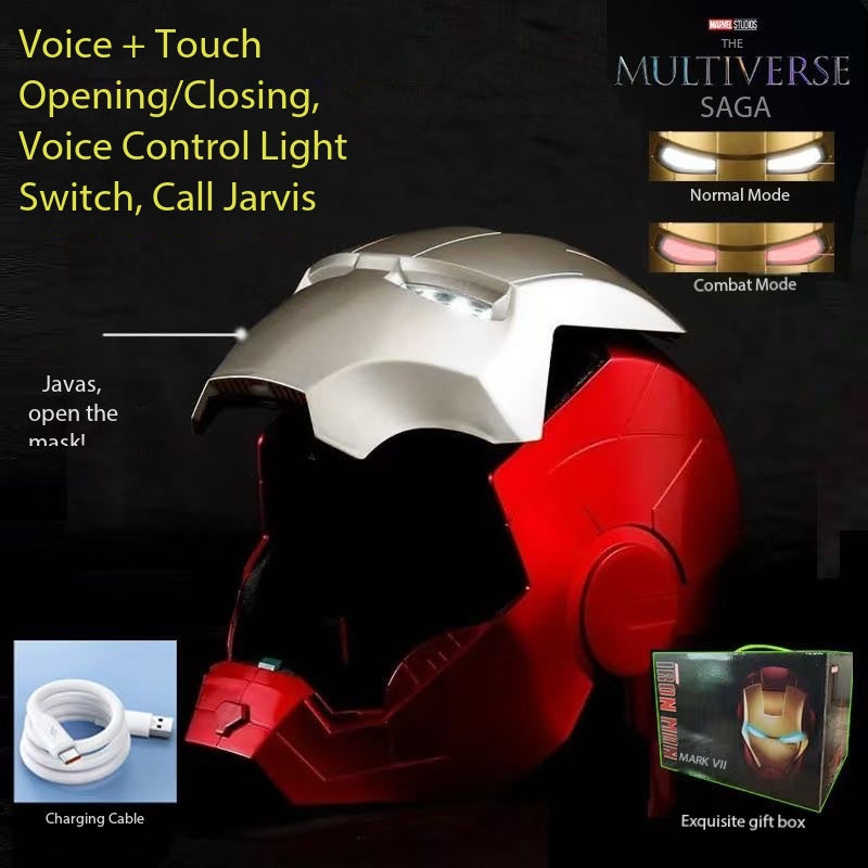 Little Steel Helmet Javi Voice-Controlled Light-Up Transforming Headgear Wearable Mask Toy