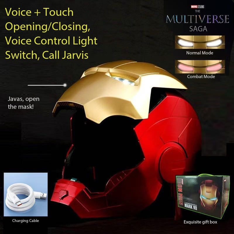 Little Steel Helmet Javi Voice-Controlled Light-Up Transforming Headgear Wearable Mask Toy