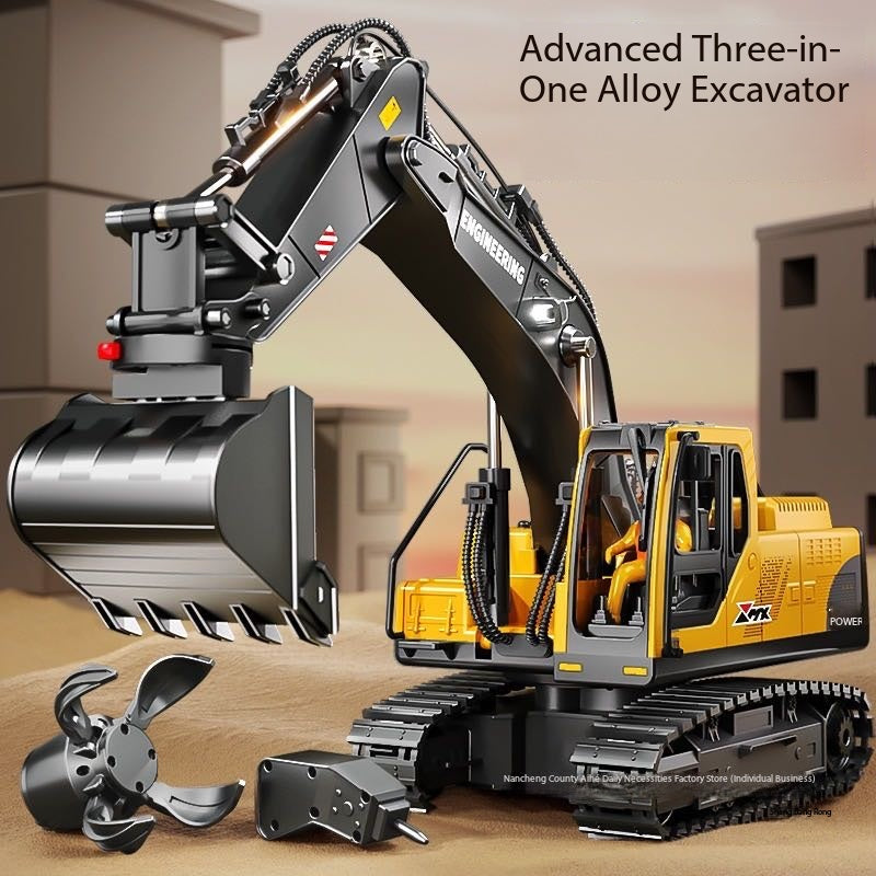 Extra Large Alloy Children's Remote Control Excavator Toy Car Boy Simulation Electric Excavator Remote Control Car