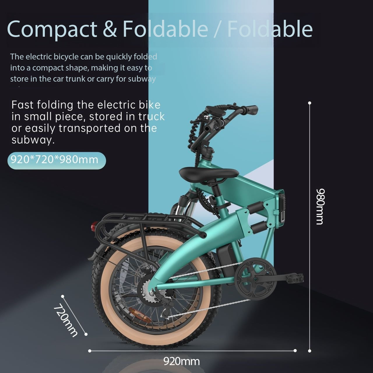 T2 Electric Bicycle 36V Folding Electric Bicycle with Gear Mountain Bike Electric Scooter Off-road Assist