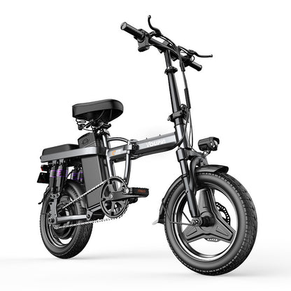 Electric Bicycle Small Folding Electric Bicycle Portable Electric Bicycle Lithium Battery-Powered Ride-Hailing Vehicle
