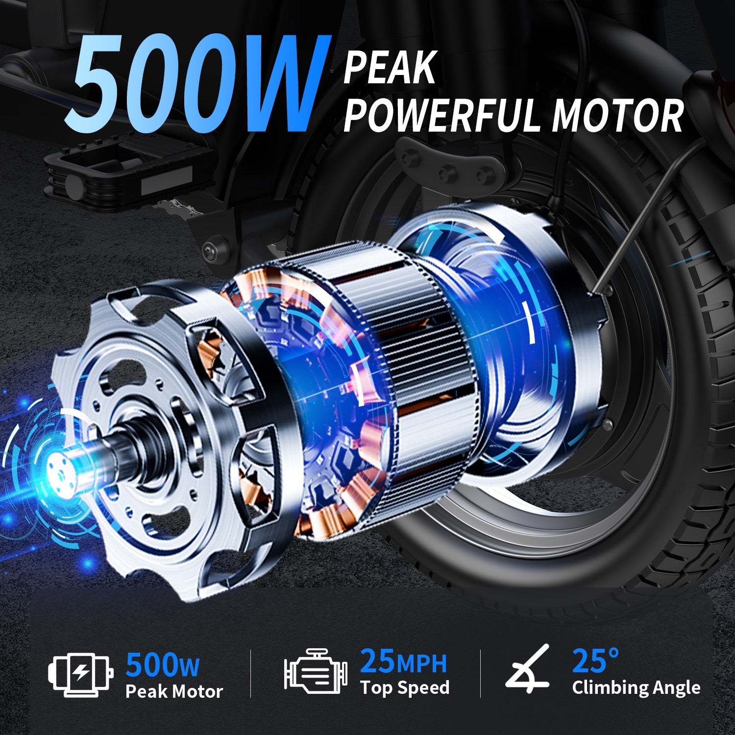 Electric Bicycle Small Folding Electric Bicycle Portable Electric Bicycle Lithium Battery-Powered Ride-Hailing Vehicle