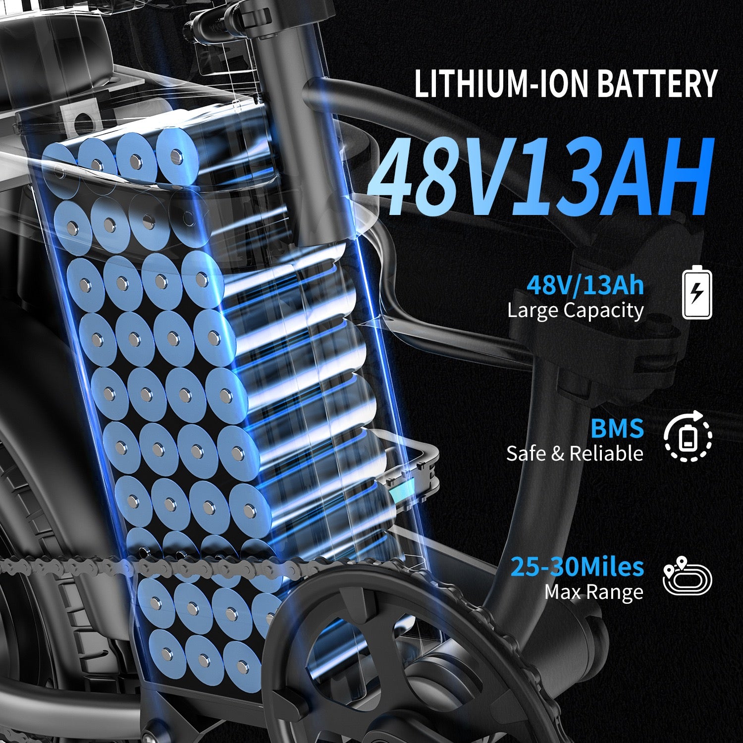 Electric Bicycle Small Folding Electric Bicycle Portable Electric Bicycle Lithium Battery-Powered Ride-Hailing Vehicle